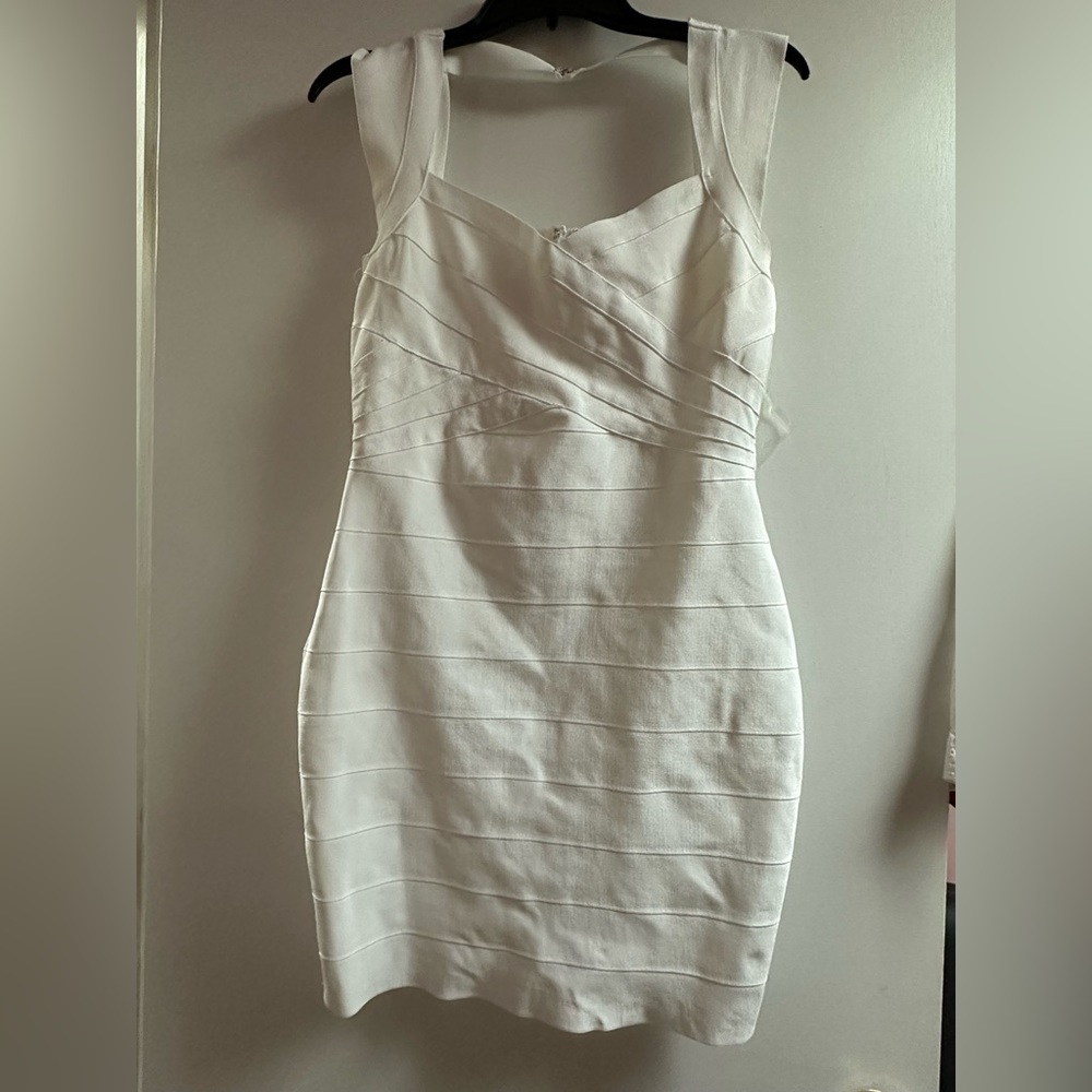 White bandage party dress